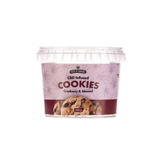 Cranberry & Almond CBD Cookies Gluten Free - 150mg