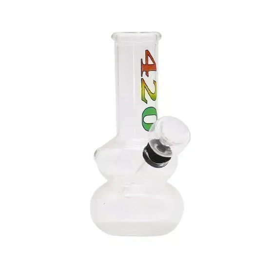Glass Bong - Small - 12cm - Clear