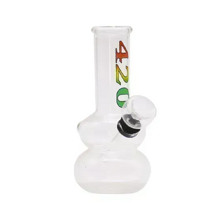 Glass Bong - Small - 12cm - Clear
