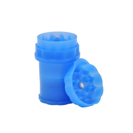 Tasty Puff 4 Piece Plastic Herb Grinder - Blue