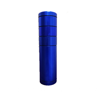 6 Part Cylinder Metal Grinder - Blue