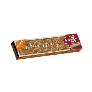Pure Hemp Paper - Unbleached With Tips - King Size