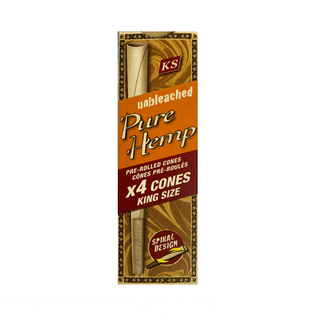 Pure Hemp Cones - Unbleached - King Size x4