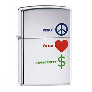 Zippo Peace Love Prosperity