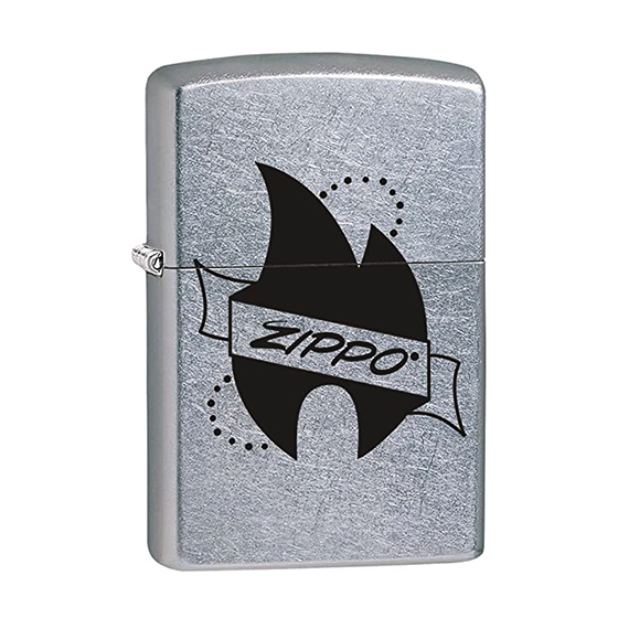 Zippo Flames Black